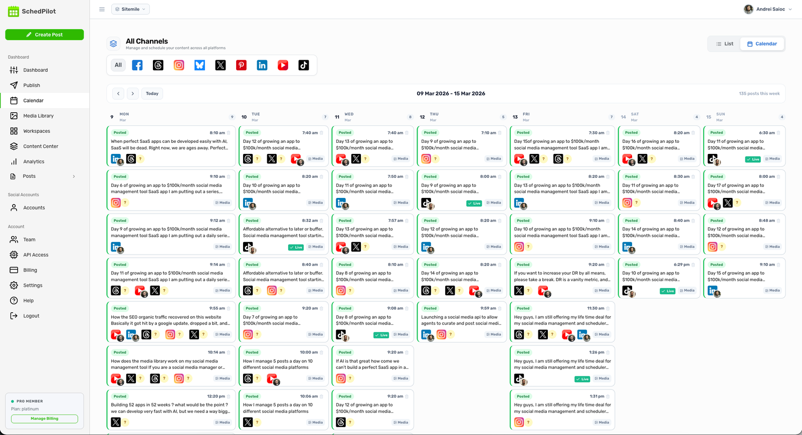 SchedPilot Dashboard